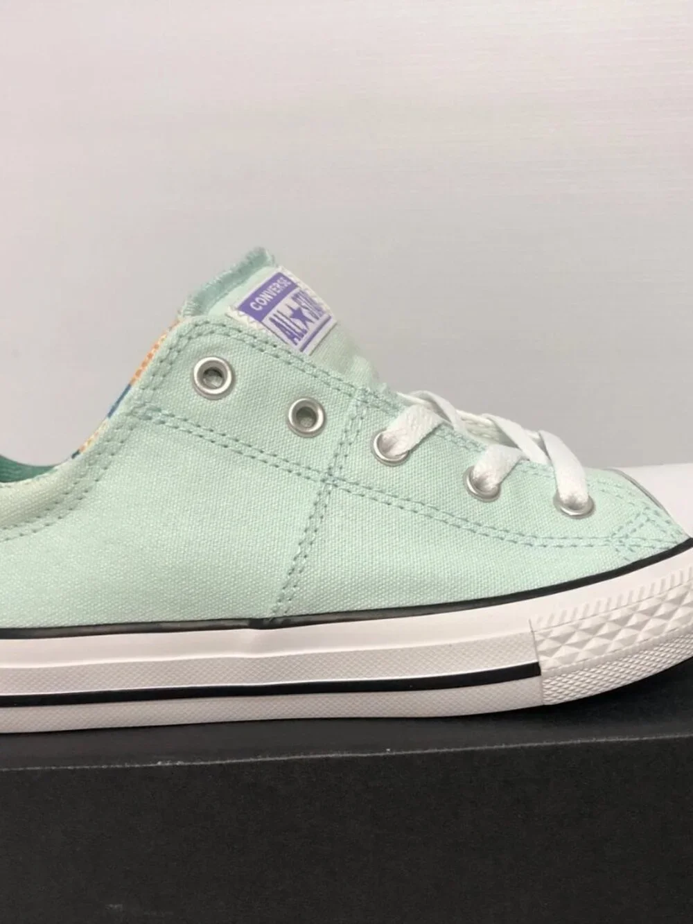 Converse CTAS Madison Ox Tal Lilac White LE Lace Up Canvas Sneakers Sz 3 EUR 35